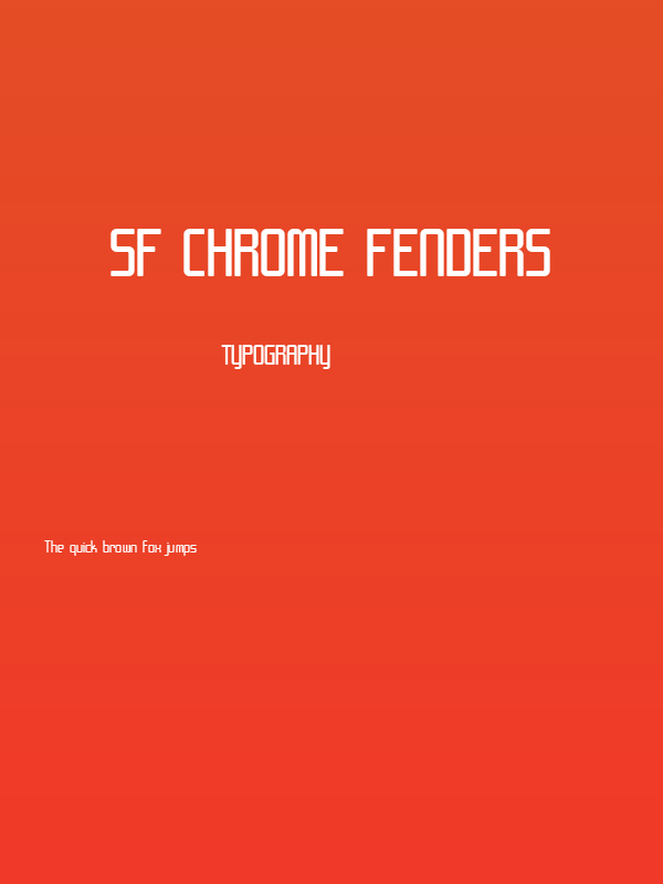 SF Chrome Fenders Poster