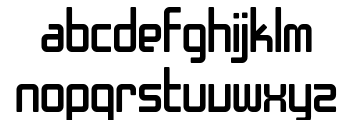 SF Chrome Fenders Font LOWERCASE