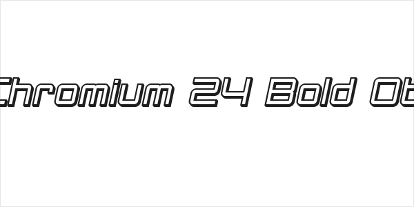 SF Chromium 24 Bold Oblique Logo