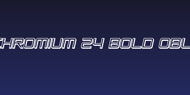 SF Chromium 24 Bold Oblique Social Header