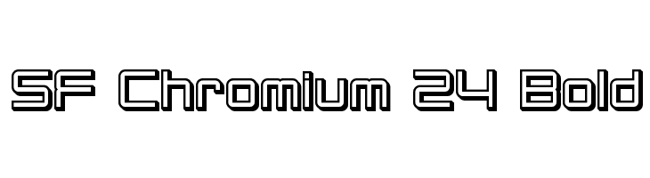 SF Chromium 24 Bold  Frei Schriftart Herunterladen