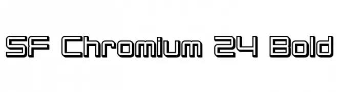 SF Chromium 24 Bold  Fuentes Gratis Descargar
