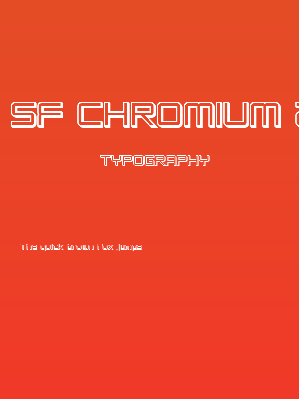 SF Chromium 24 Bold Poster