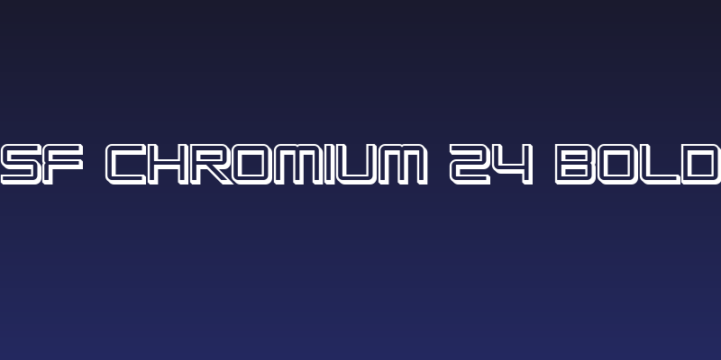 SF Chromium 24 Bold Social Header