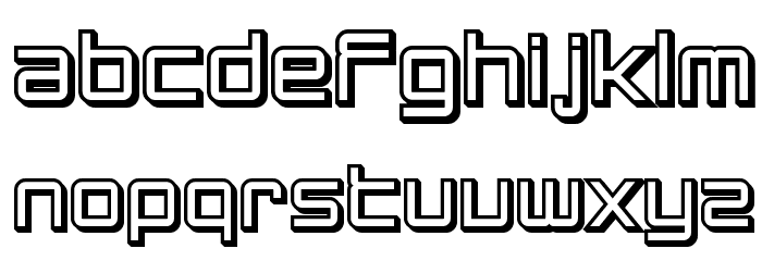 SF Chromium 24 Bold Font LOWERCASE
