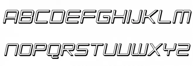 SF Chromium 24 Oblique Schriftart Groß