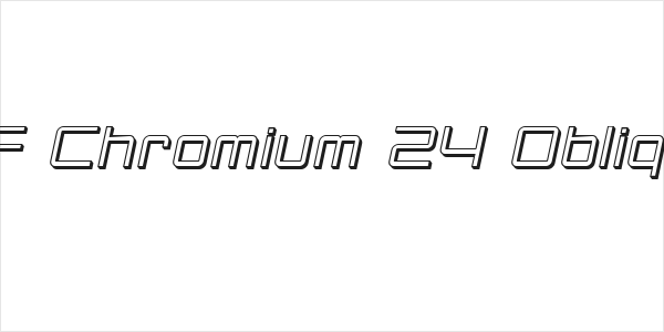 SF Chromium 24 Oblique Logo