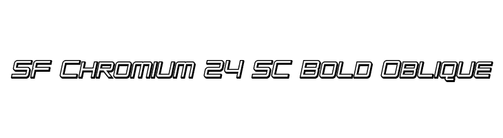 SF Chromium 24 SC Bold Oblique  Free Fonts Download