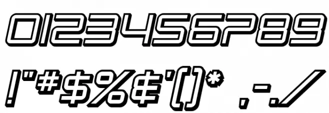 SF Chromium 24 SC Bold Oblique Font OTHER CHARS