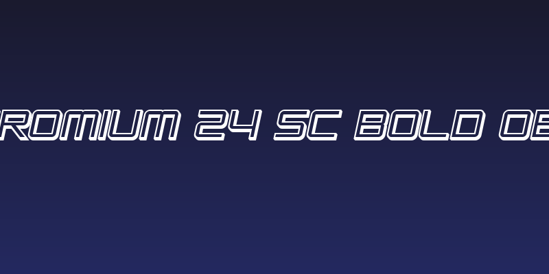 SF Chromium 24 SC Bold Oblique Social Header