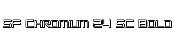 SF Chromium 24 SC Bold  नि: शुल्क फ़ॉन्ट्स डाउनलोड
