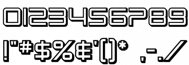 SF Chromium 24 SC Bold Font OTHER CHARS