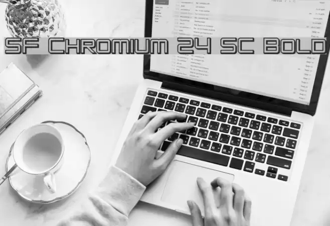 SF Chromium 24 SC Bold Font examples