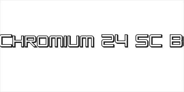SF Chromium 24 SC Bold Logo