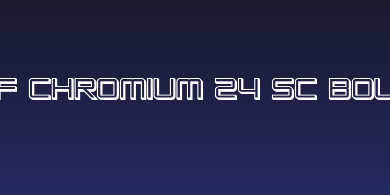 SF Chromium 24 SC Bold Social Header