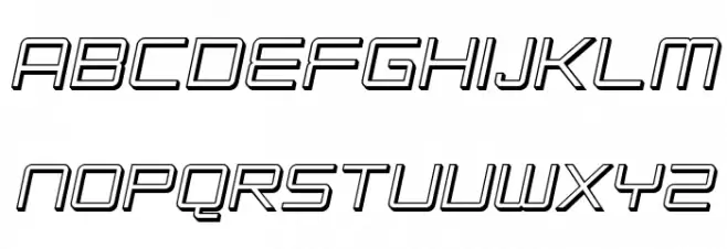 SF Chromium 24 SC Oblique フォント 大文字