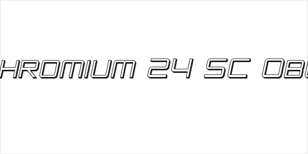 SF Chromium 24 SC Oblique Logo