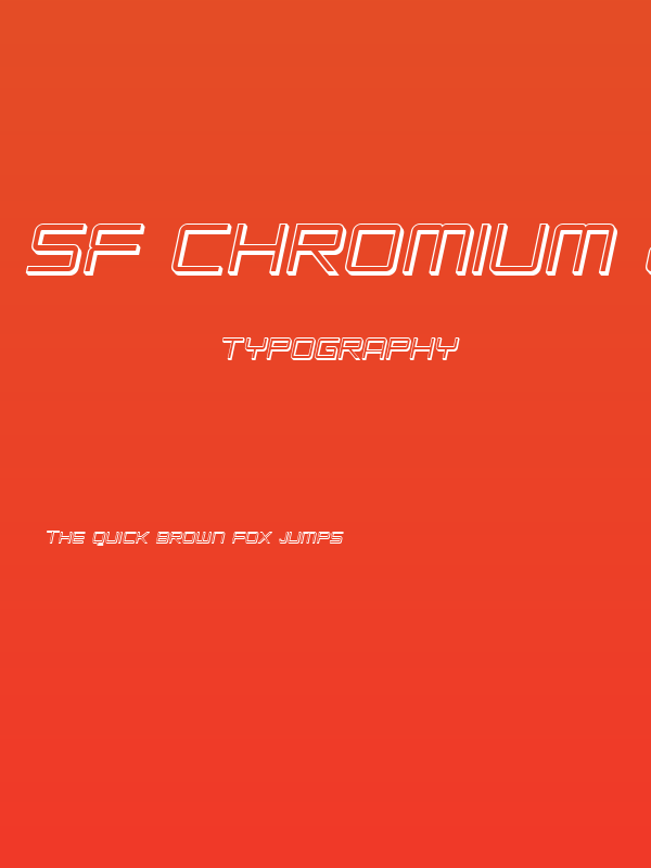 SF Chromium 24 SC Oblique Poster