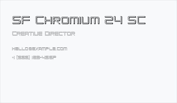 SF Chromium 24 SC Business Card