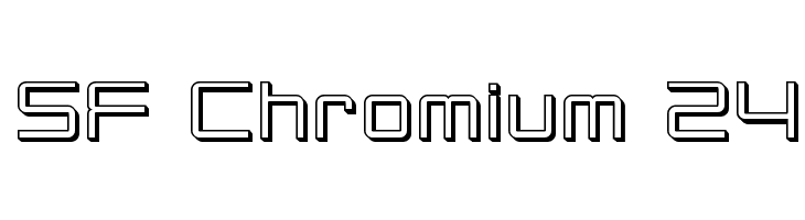 SF Chromium 24 Font