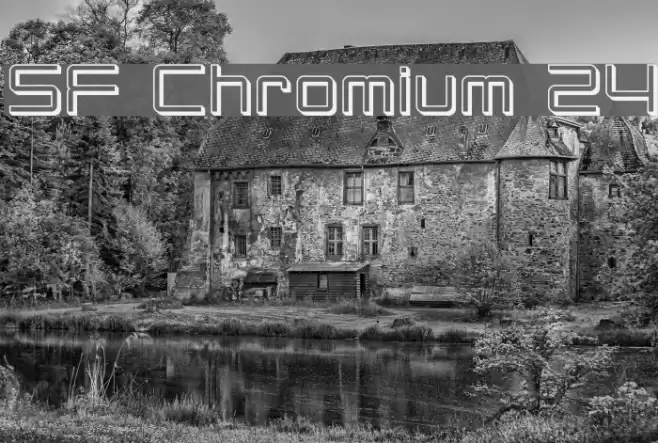 SF Chromium 24 Font examples