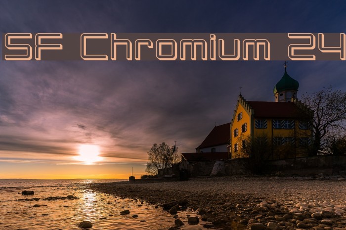 SF Chromium 24 Font examples