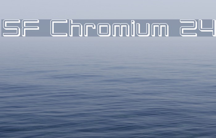SF Chromium 24 Font examples