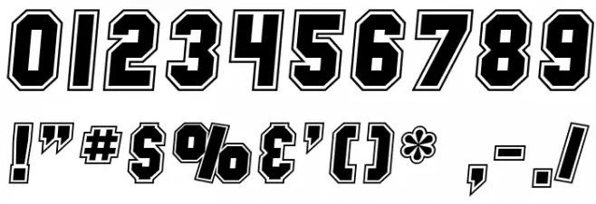 SF Collegiate Italic خط محارف أخرى