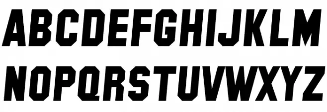 SF Collegiate Solid Italic خط أحرف كبيرة