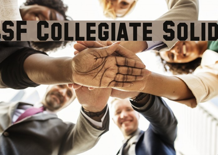 SF Collegiate Solid Font examples