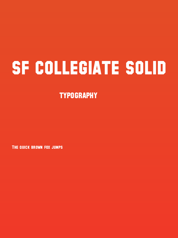 SF Collegiate Solid Poster