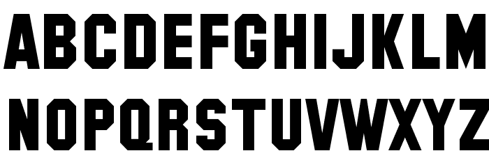 SF Collegiate Solid Font LOWERCASE