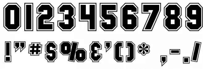 SF Collegiate Font OTHER CHARS