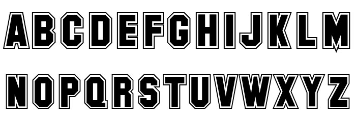 SF Collegiate Font LOWERCASE