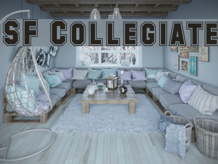 SF Collegiate Font examples
