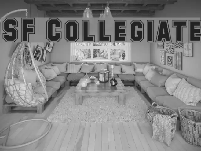 SF Collegiate Font examples