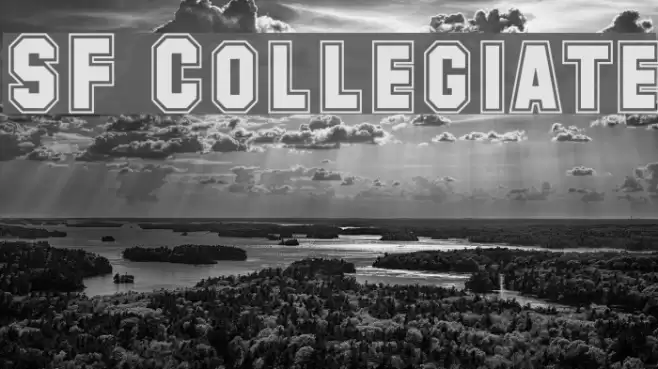 SF Collegiate Font examples