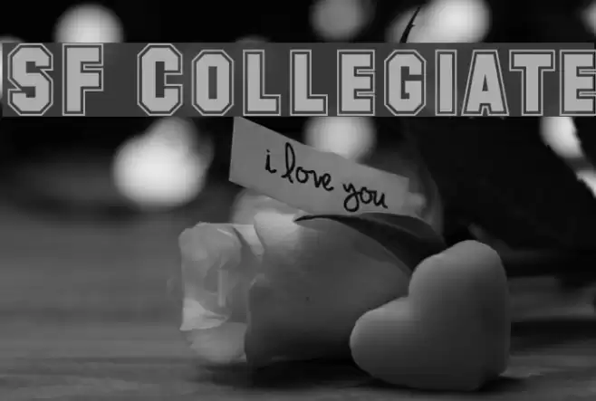 SF Collegiate Font examples