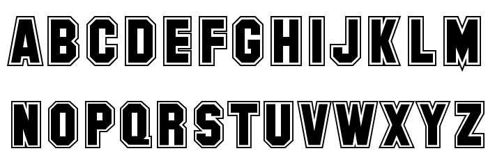 SF Collegiate Font LOWERCASE