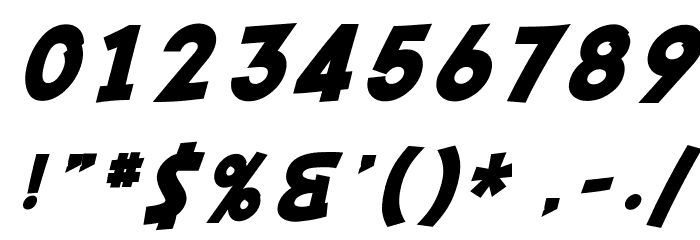 SF Comic Script Bold Schriftart Anderer Schreiben