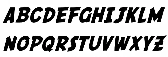 SF Comic Script Bold Шрифта ВЕРХНИЙ