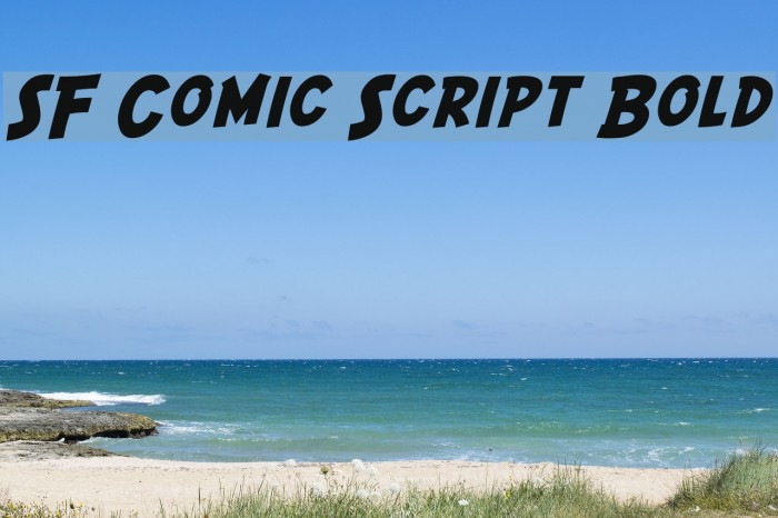 SF Comic Script Bold Schriftart examples