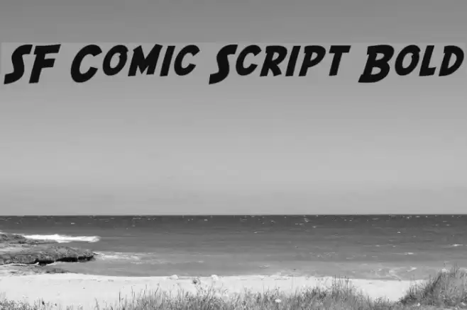 SF Comic Script Bold Font examples