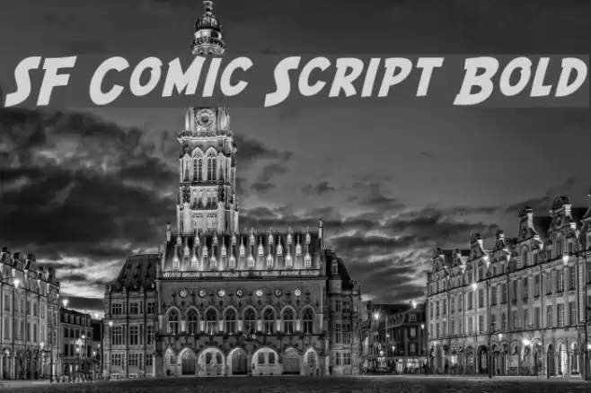 SF Comic Script Bold Font examples