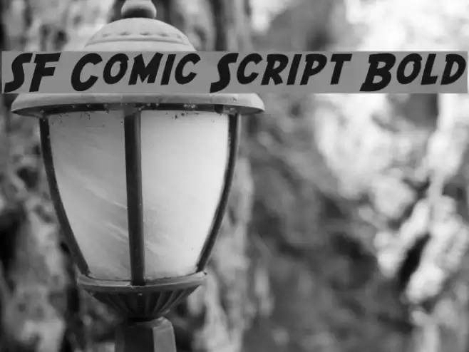 SF Comic Script Bold Font examples
