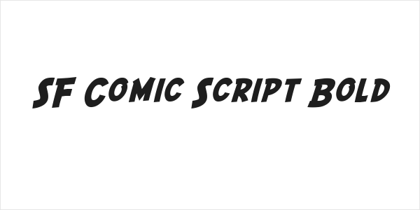 SF Comic Script Bold Logo