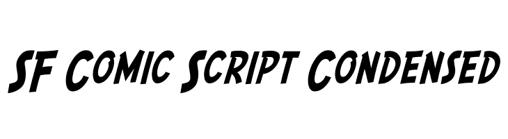 SF Comic Script Condensed Fonte
