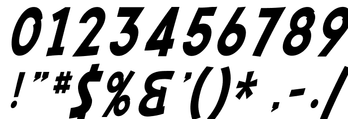 SF Comic Script Condensed Font OTHER CHARS