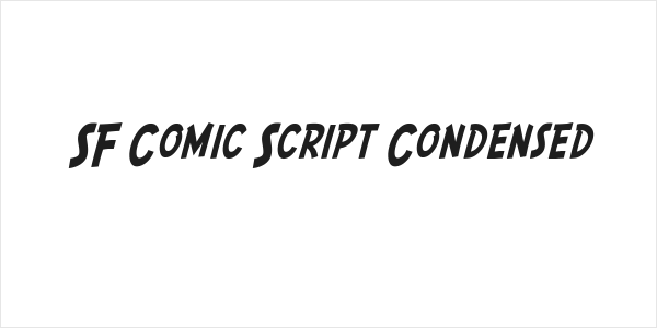 SF Comic Script Condensed Logo