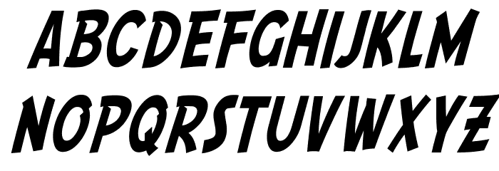 SF Comic Script Condensed Font LOWERCASE